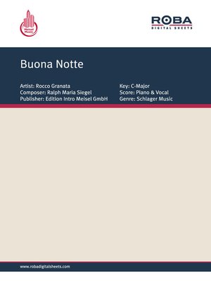 cover image of Buona Notte